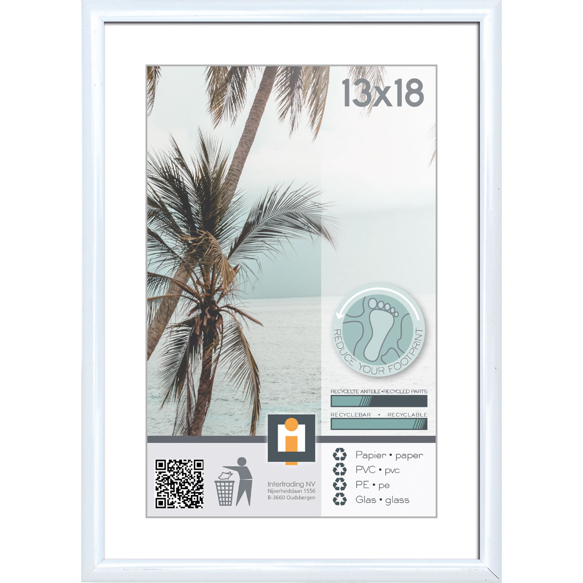 Bilderrahmen Kyoto 13x18 cm weiß