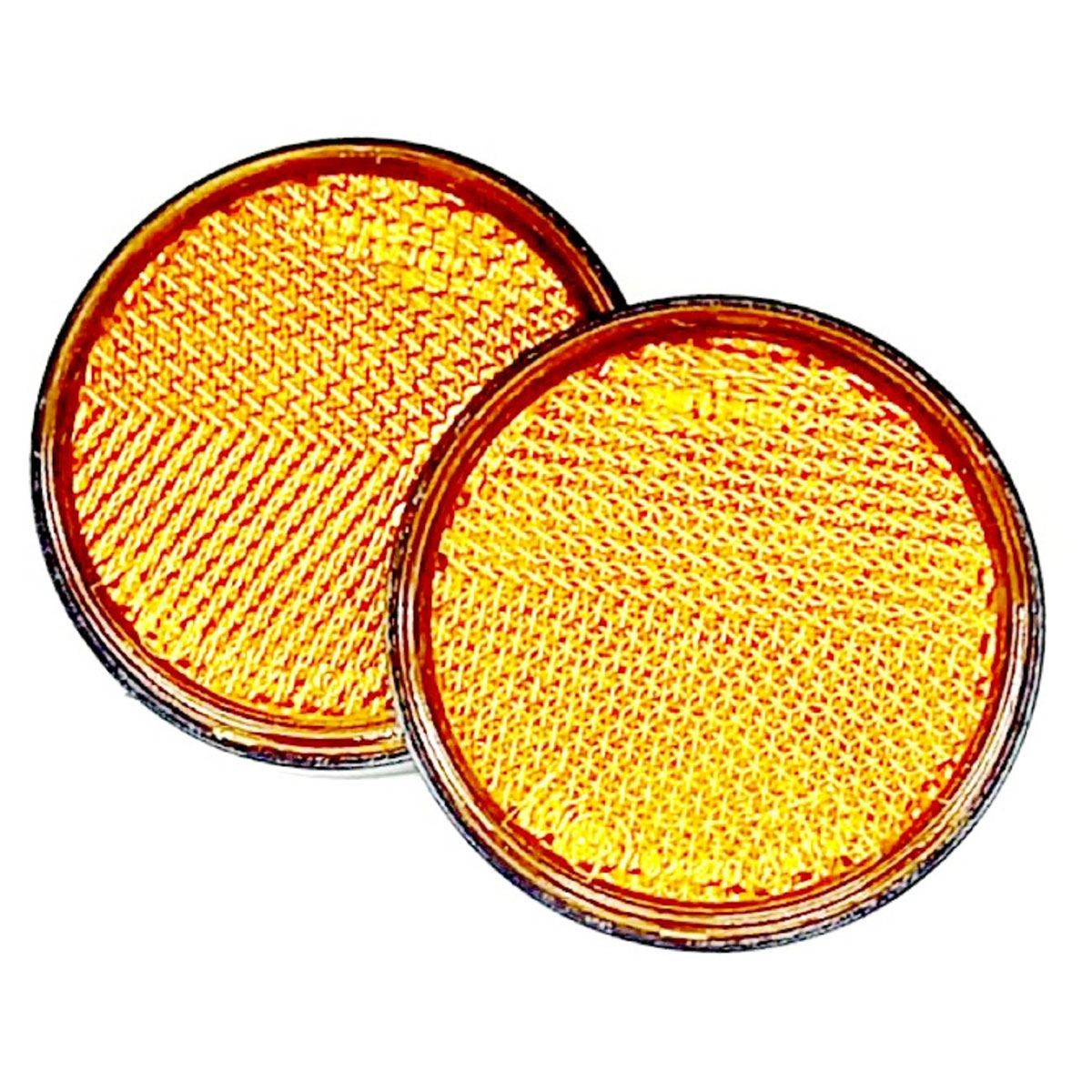 Unitec Anhänger-Seitenreflektor gelb 6 x 6 cm 2 Stk.