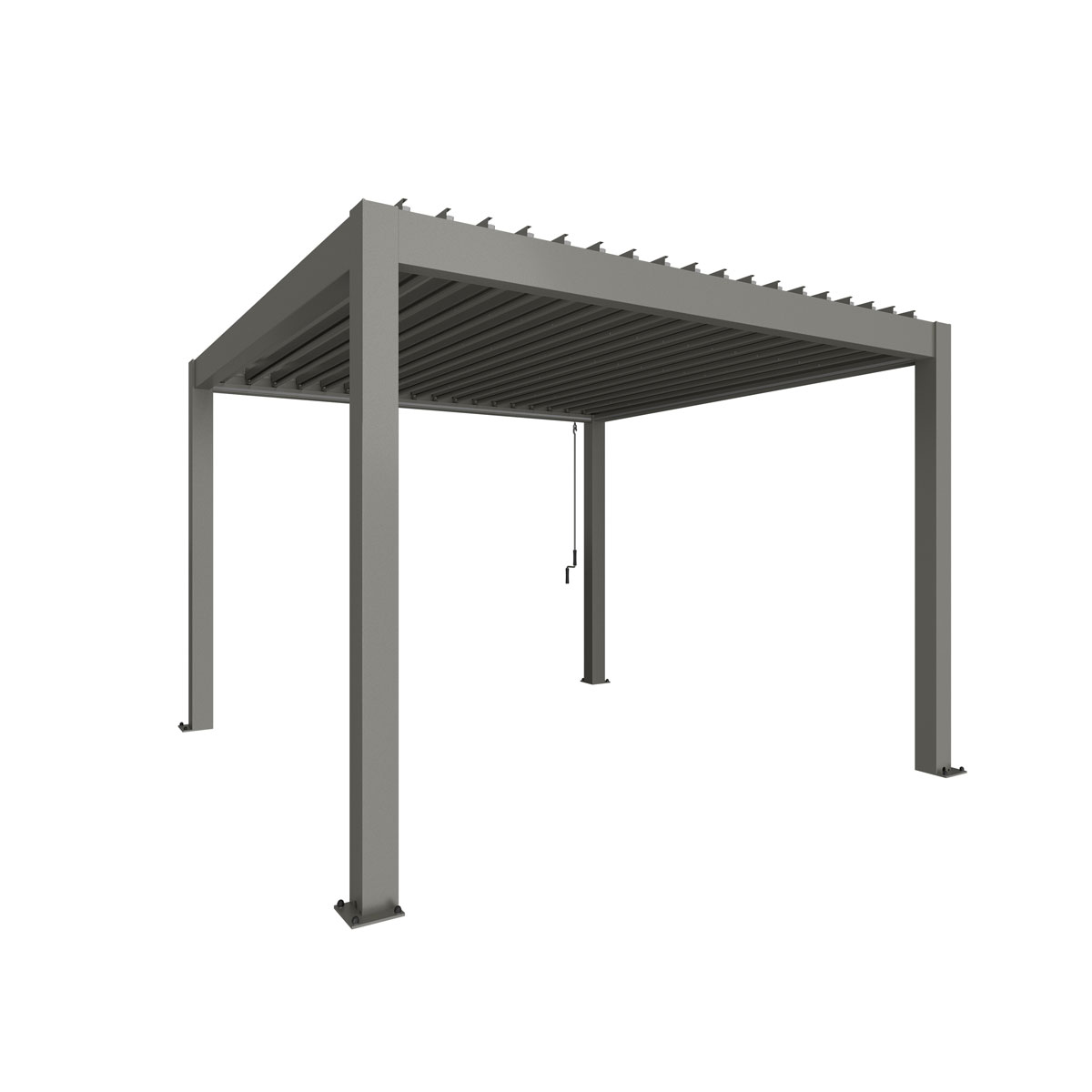 Biohort Pergola Gr. 3,5 x 3,5 quarzgrau-metallic Bild 1