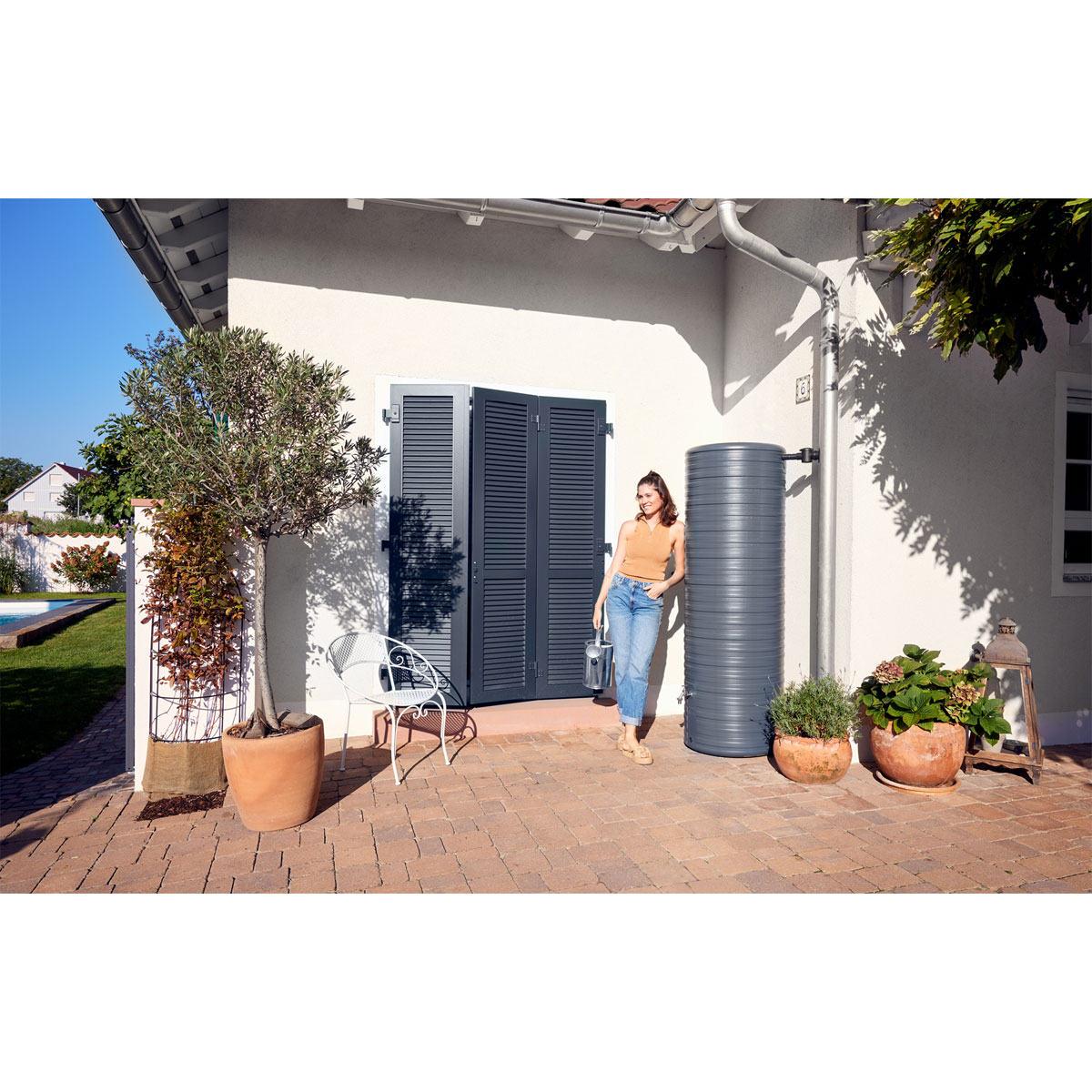 Garantia  Regentonne Nordic 2in1 500 Liter graphite grey Bild 6