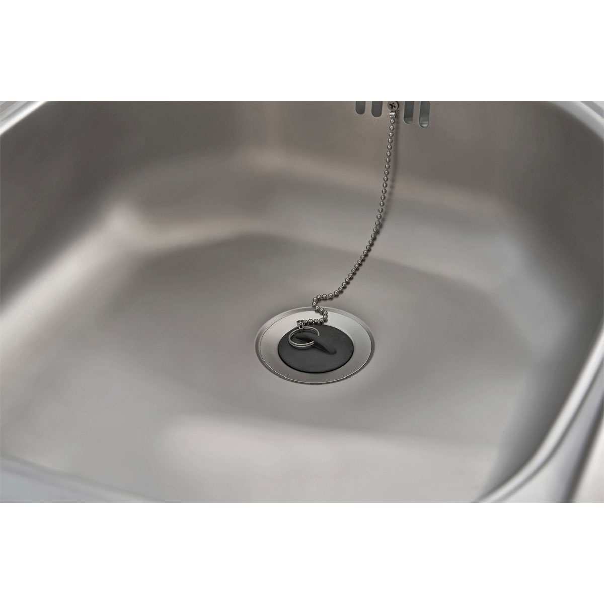 Respekta Edelstahl-Spüle inkl Ab- und Überlaufgarnitur 86 cm Bild 11