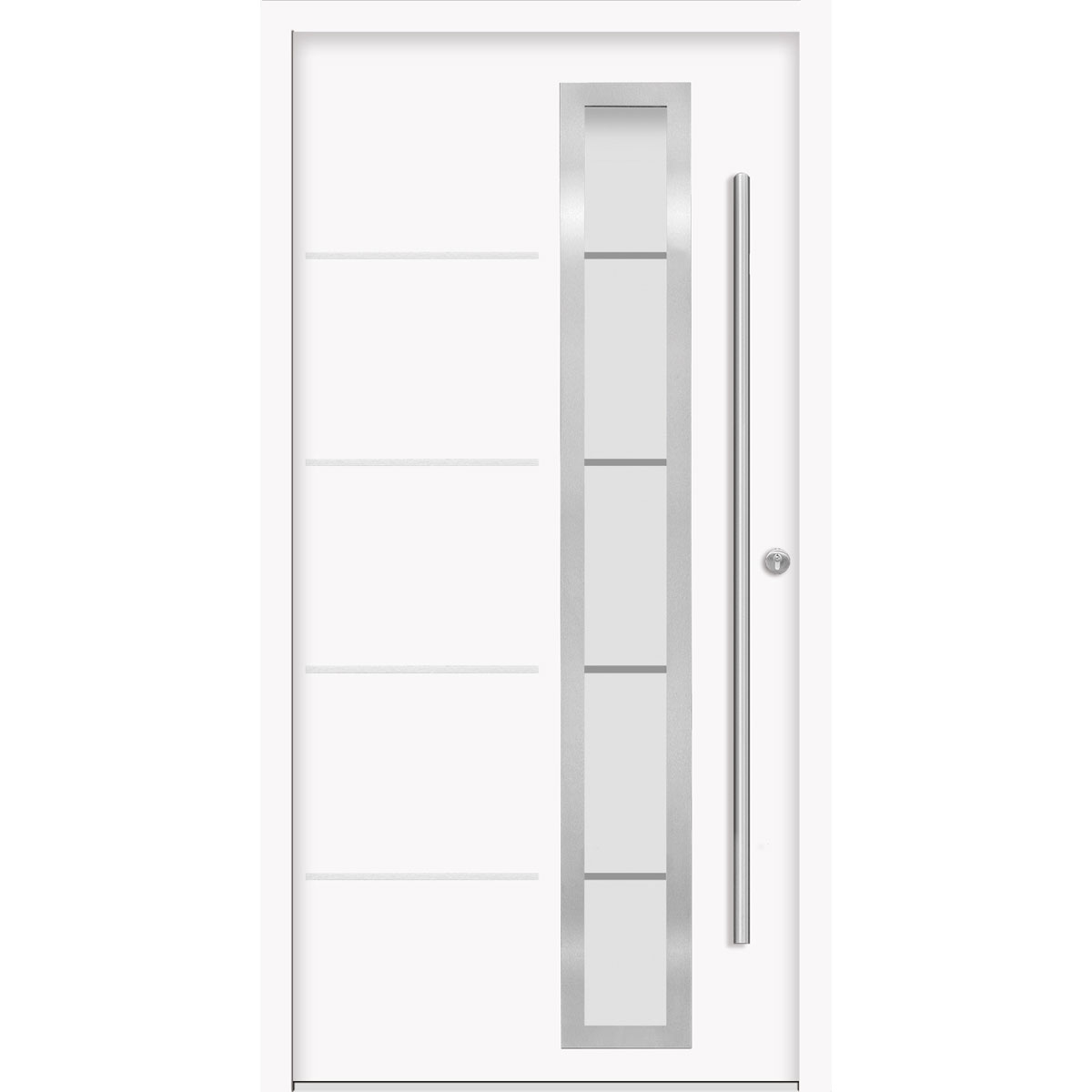 SplenDoor  Premium-Haustür Passivedoor Uppsala energiesparend weiss 100 x 200 cm rechts Bild 1
