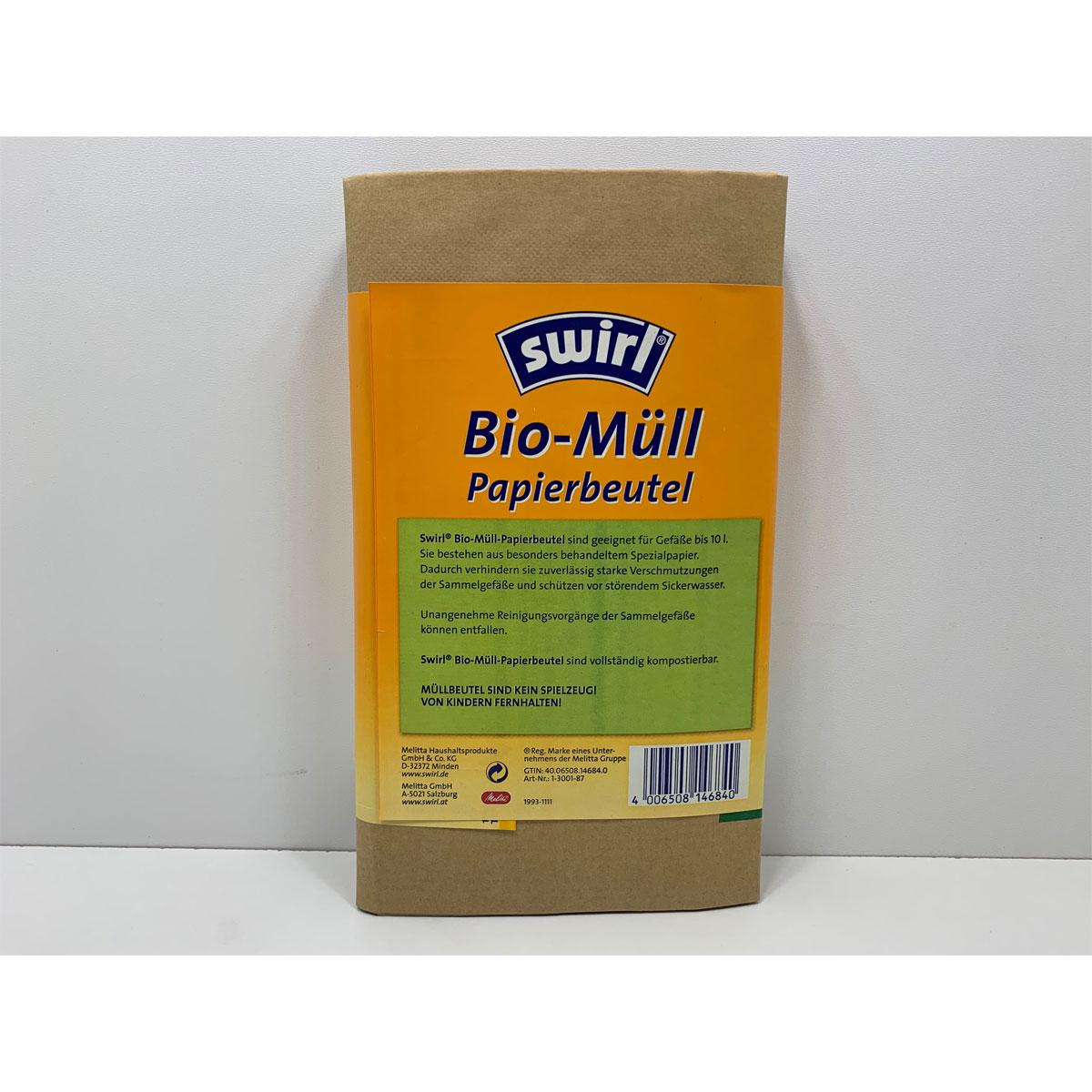 Bio-Müllbeutel Papier 10 L Bild 2