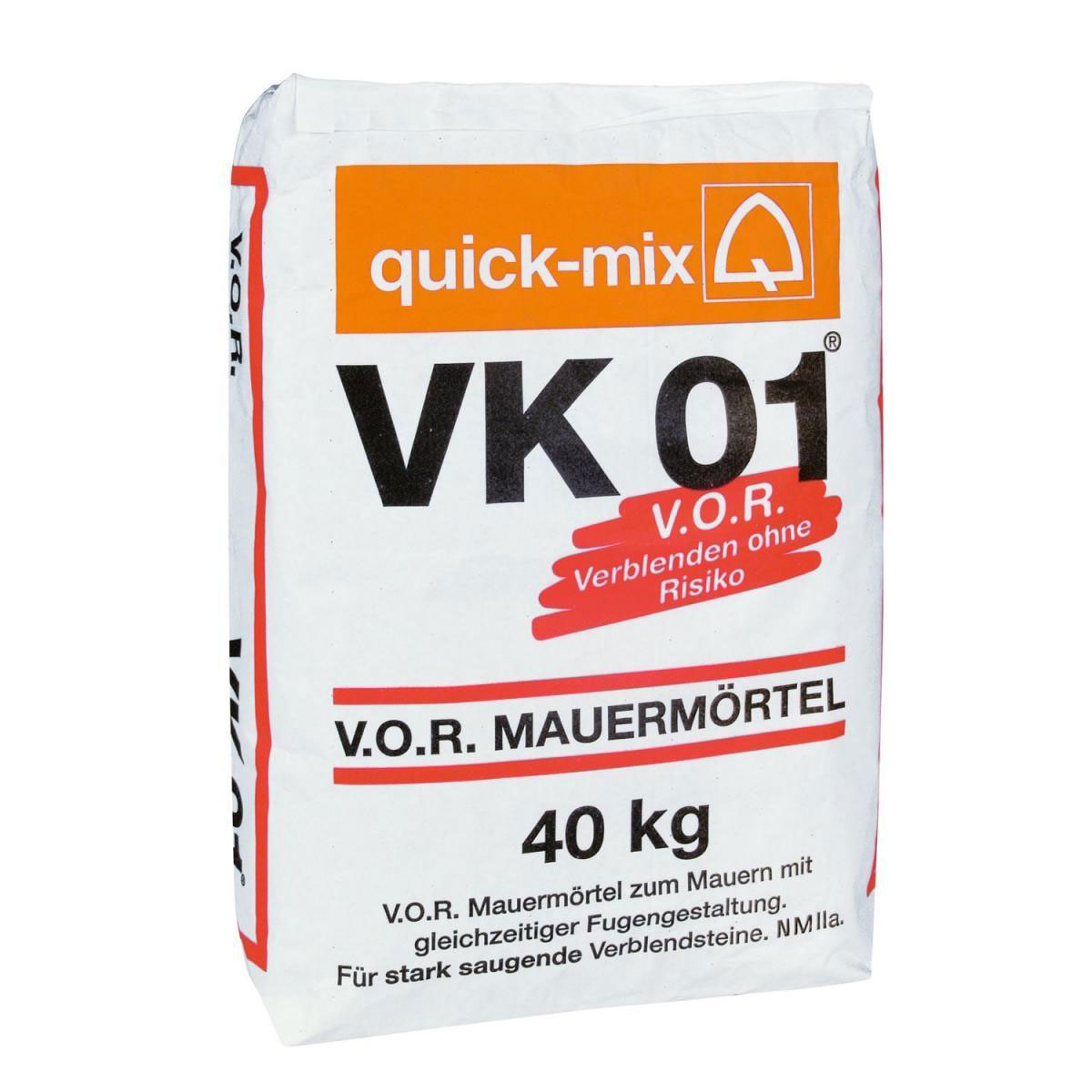 Mauermörtel für stark saugende Steine 40 kg grau VK 01 gr.
