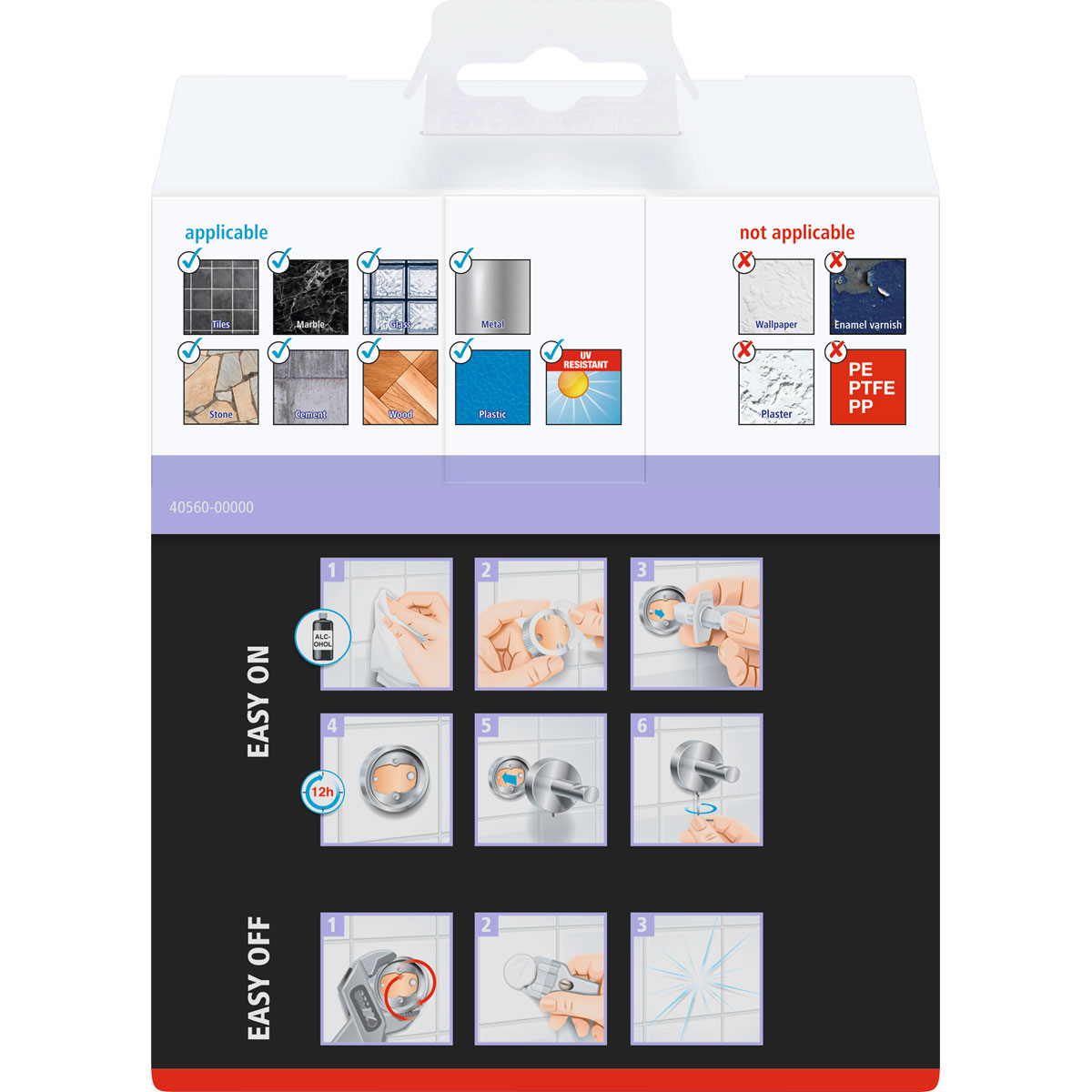 Tesa Papierrollenhalter Moon mattschwarz Bild 3