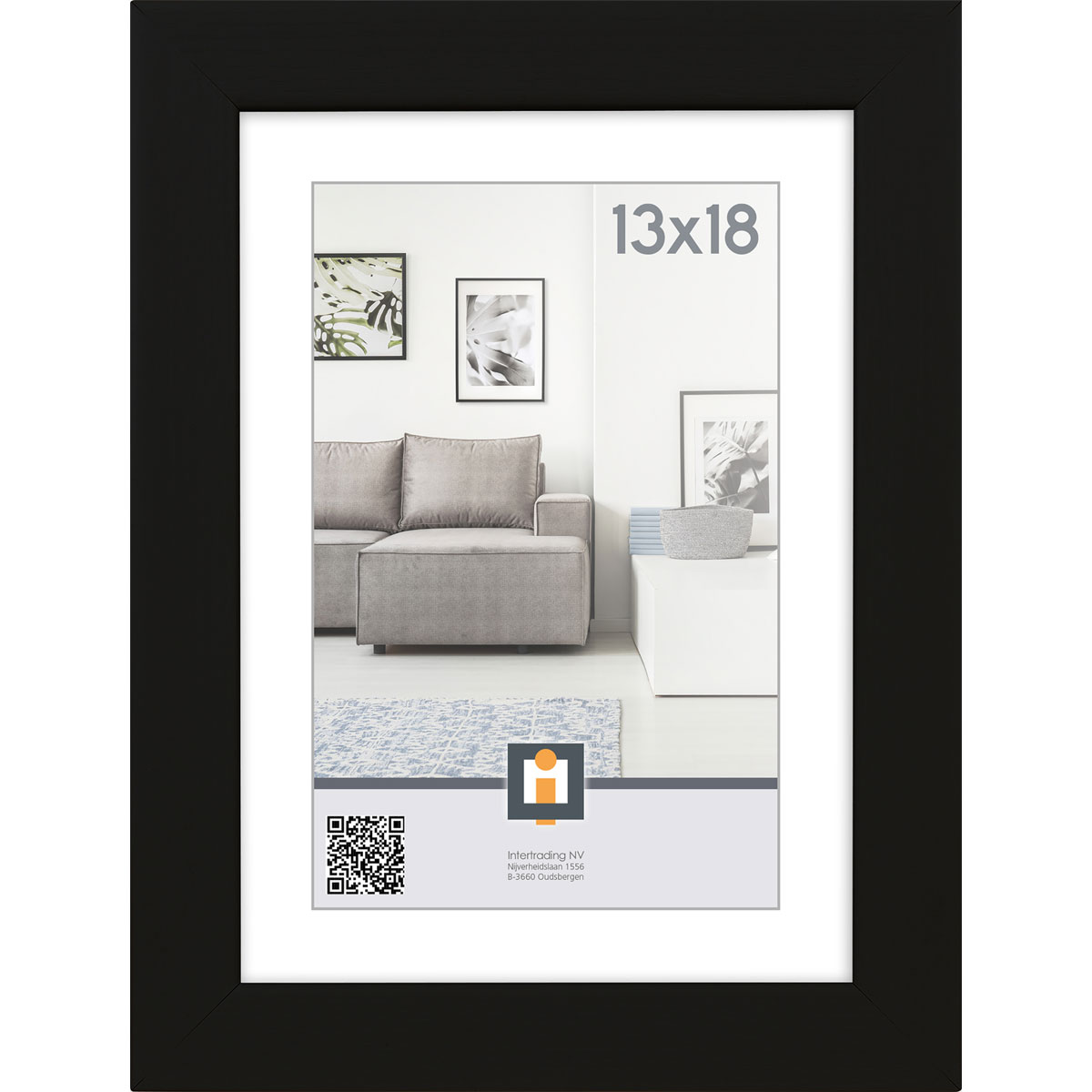 Bilderrahmen Livorno 13x18 cm schwarz