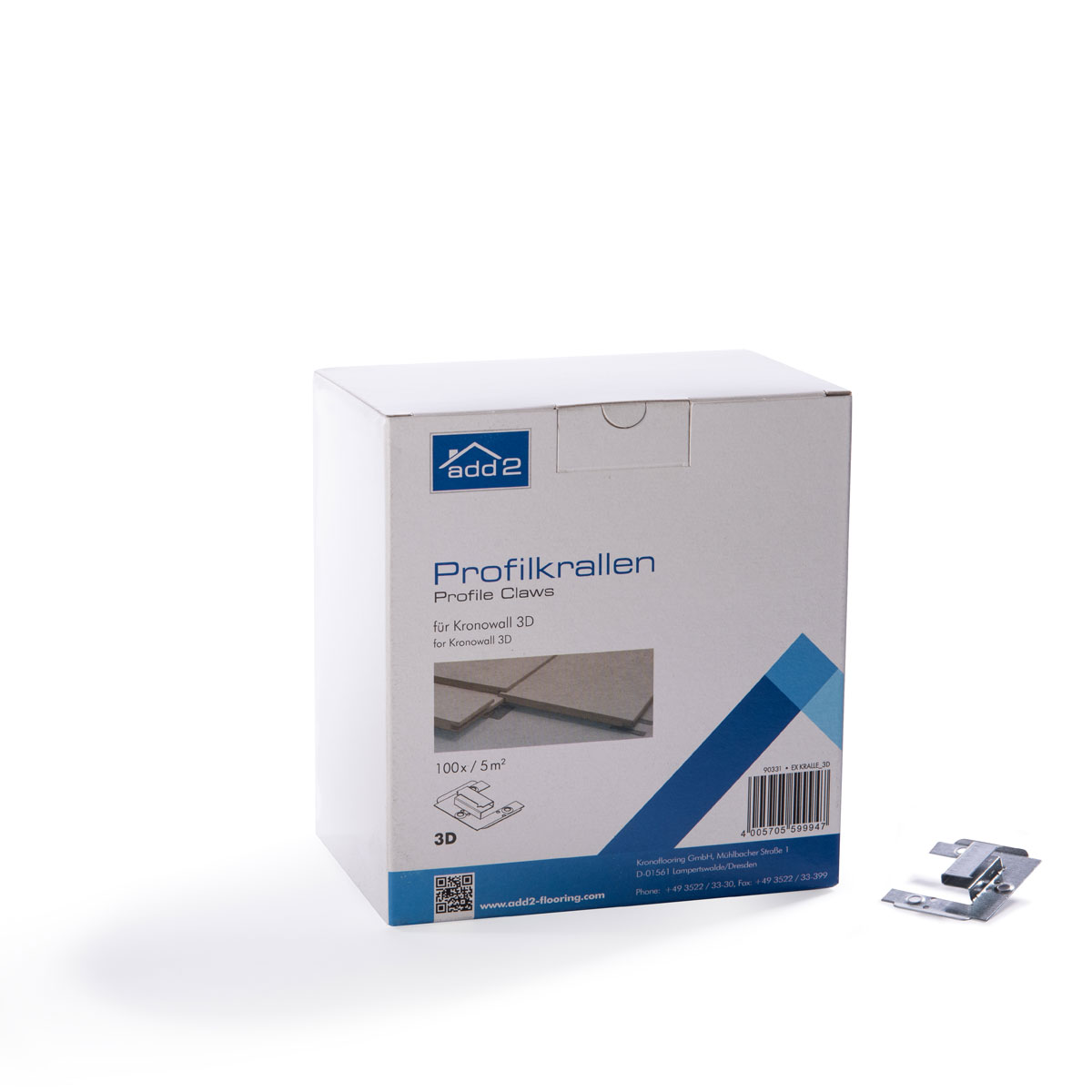 Profilkralle für 3D Wandpaneele