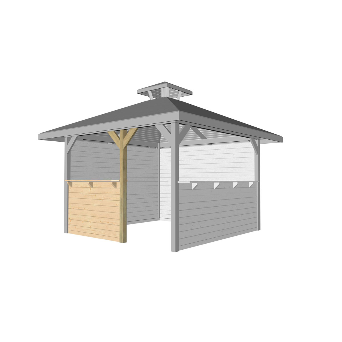 Weka Bausatz Treseneingang für „Gartenoase“ Gr.3, natur