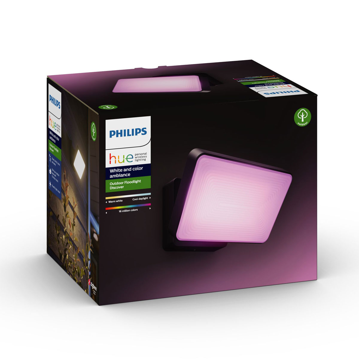 Philips Hue LED-Außenwandleuchte Discover schwarz Bild 2
