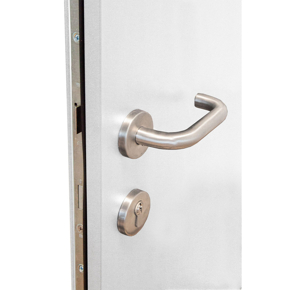 SplenDoor  Premium-Haustür Passivedoor Lund RC2 energiesparend einbruchsicher weiss 100 x 200 cm rechts Bild 7