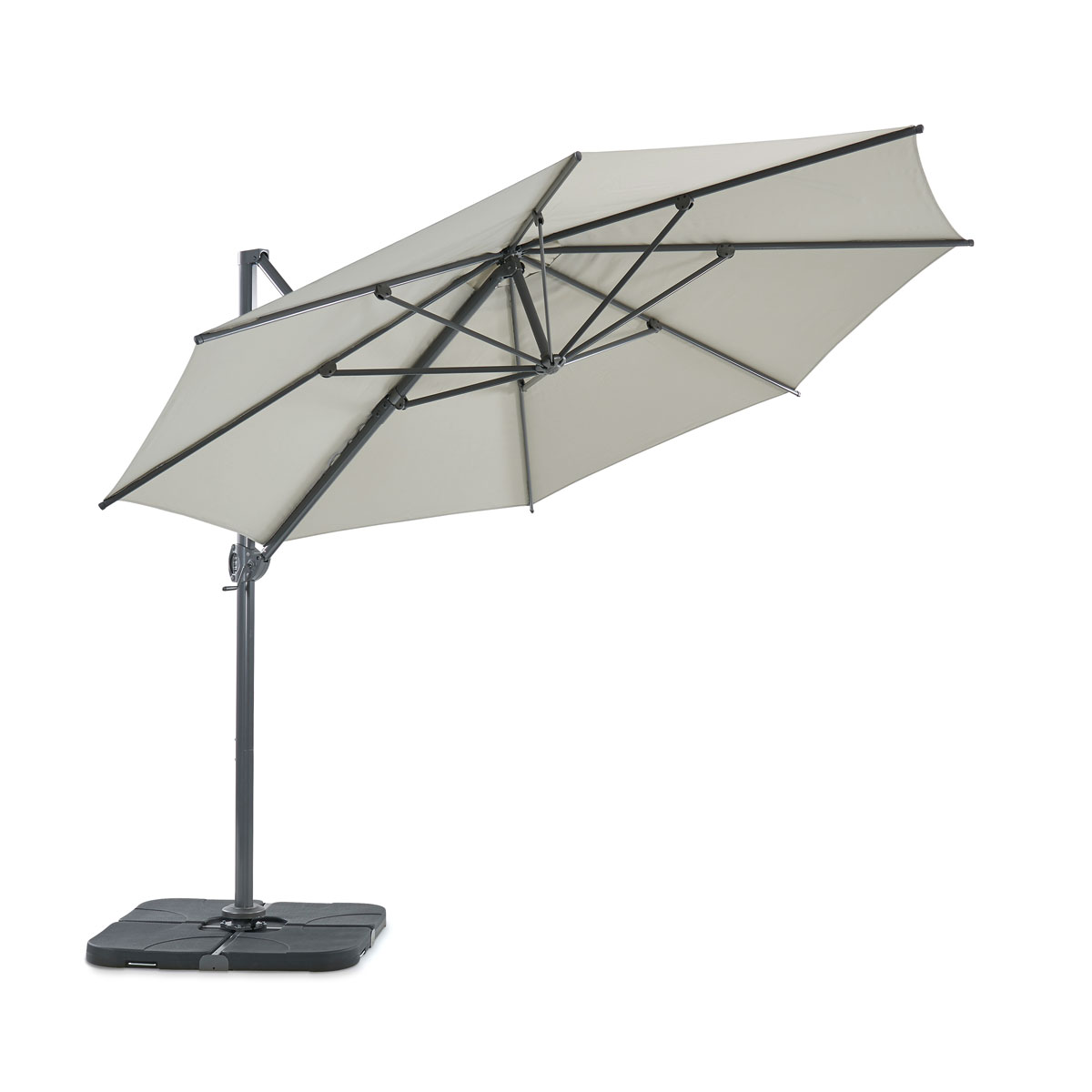 Leco Kunststoff-Plattenset für Sonnenschirm-Kreuzständer Wasser/Sand Bild 3