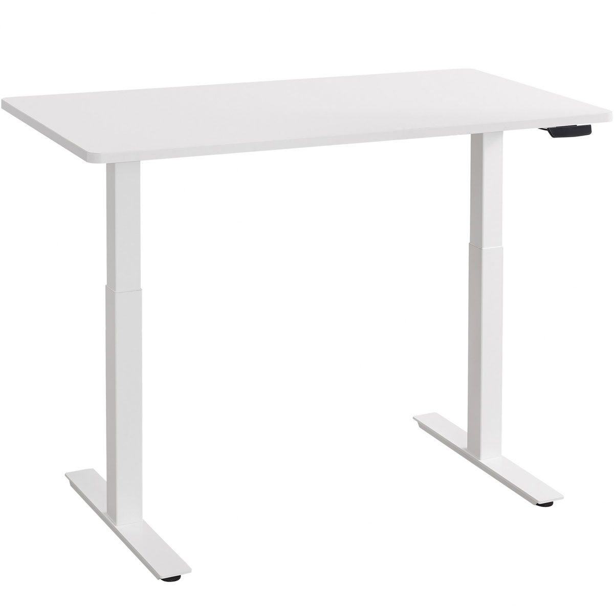 Elektrisch höhenverstellbarer Schreibtisch 160x80 cm, weiß, 68,5-116,5 cm Höhe