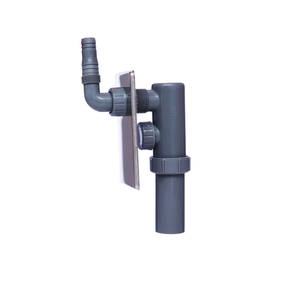 Kirchhoff Unterputz-Waschgeräte-Siphon DN40 mm Edelstahl-Abdeckung