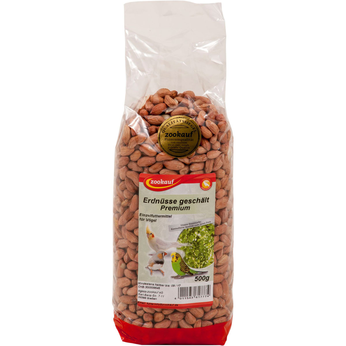 BIRD Erdnüsse „Premium“, geschält, 500g
