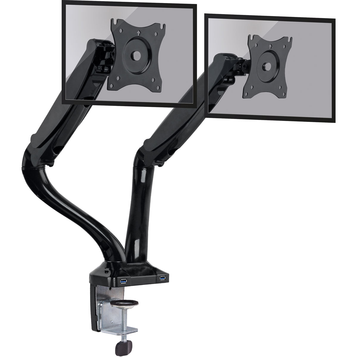 Schwaiger  Monitor-Tischhalter Full Motion 2 für 2 Monitore bis 29 Zoll Bild 4