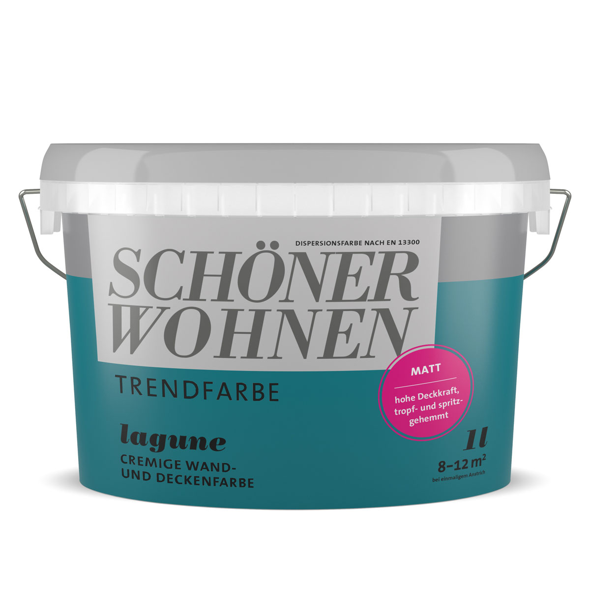 Schöner Wohnen Farbe Trend Wandfarbe Lagune matt 1 L