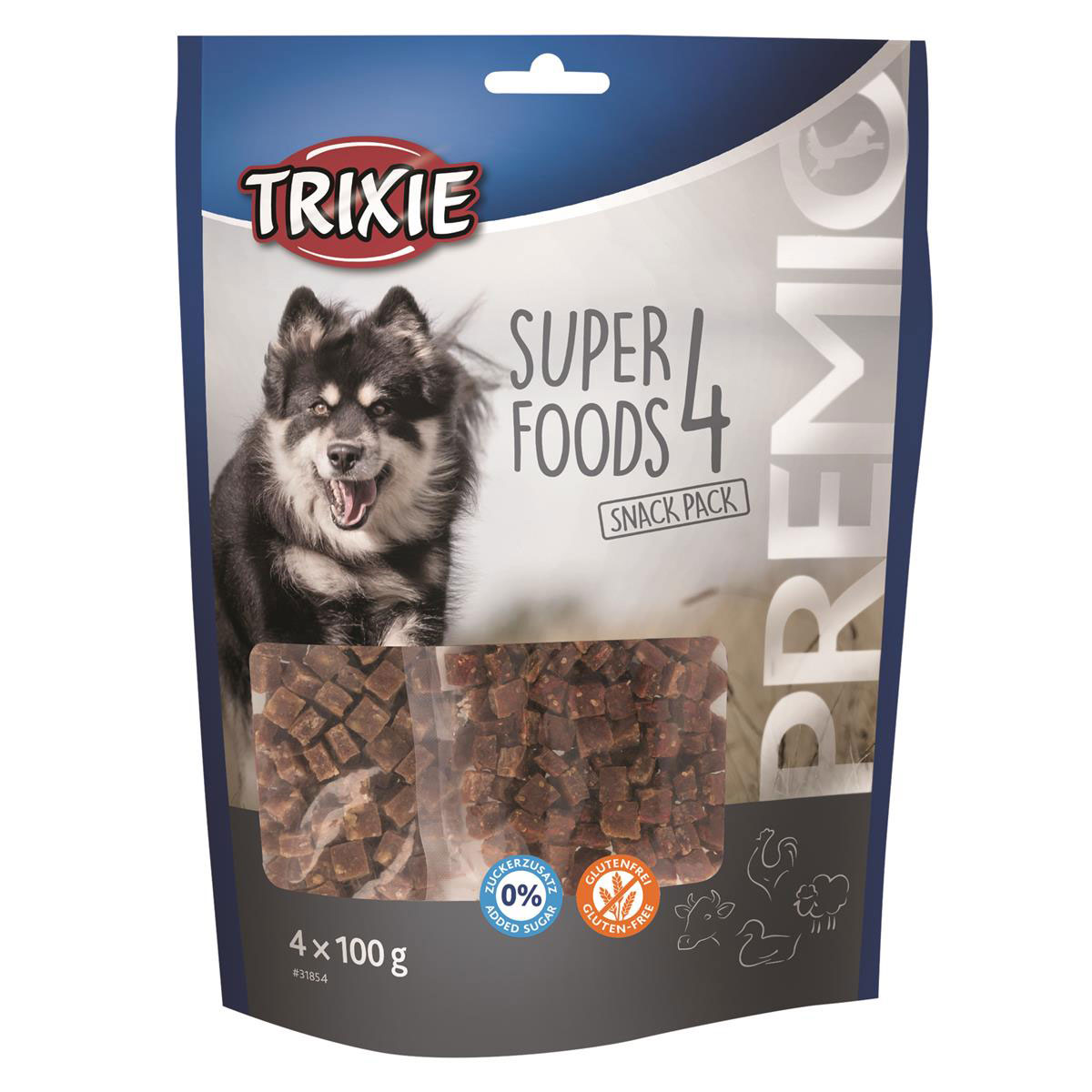 Trixie Premio 4 Superfoods mit Huhn Ente Rind und Lamm