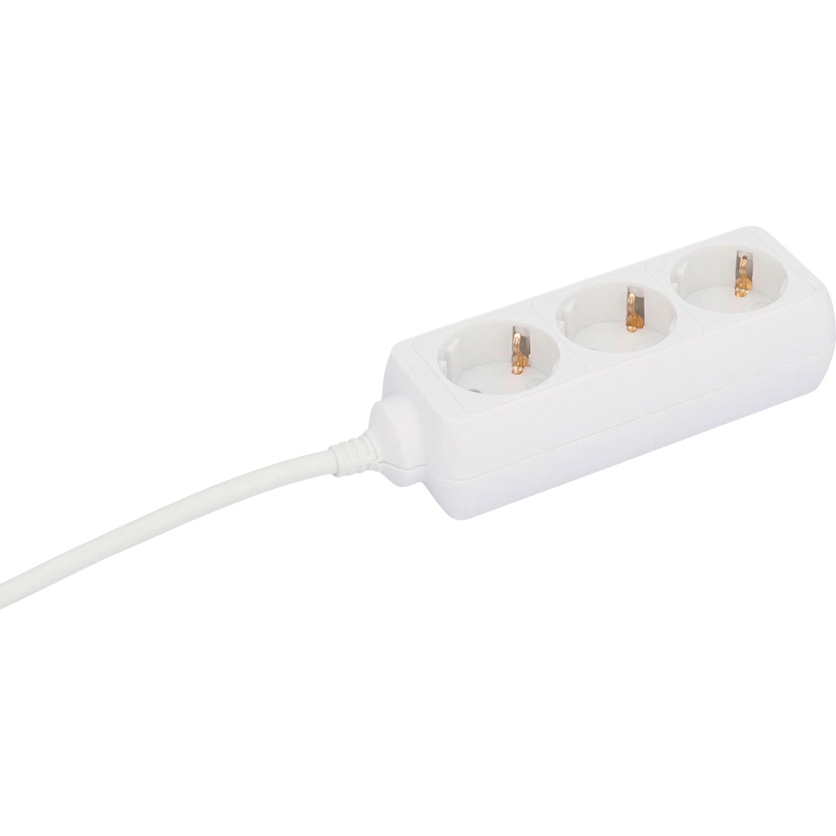 Basic Steckdosenleiste 3-fach weiß Bild 3