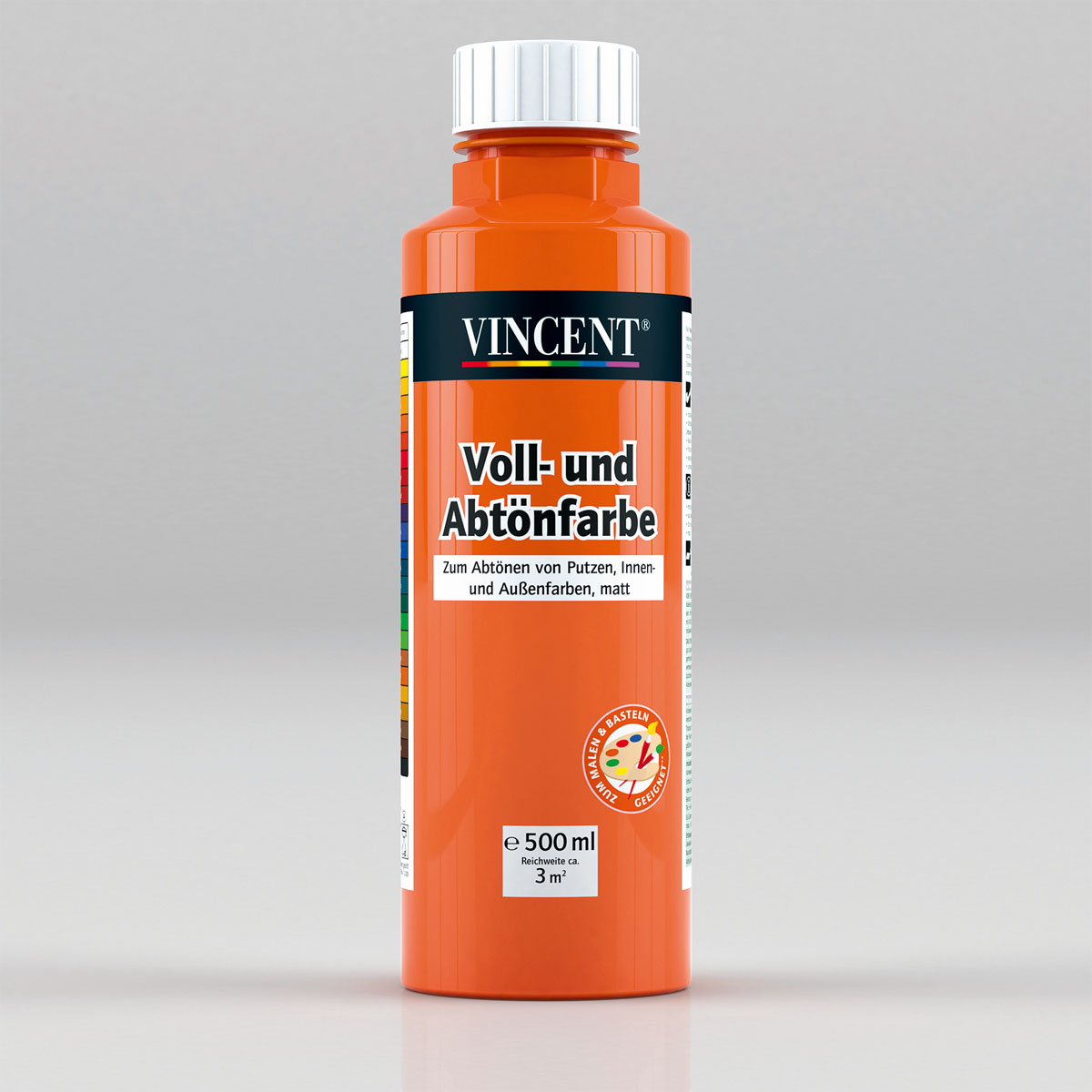 Vincent Voll- und Abtönfarbe aprikose 0,5 L