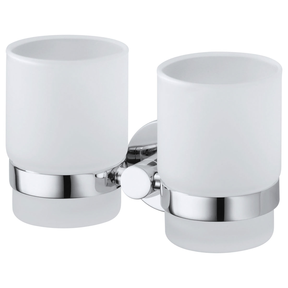 Haceka  Kosmos Becherhalter doppelt Glas Chrom