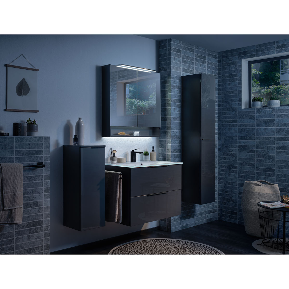 Fackelmann  Midischrank LUNA 302 x 826 x 320 mm anthrazit Bild 6