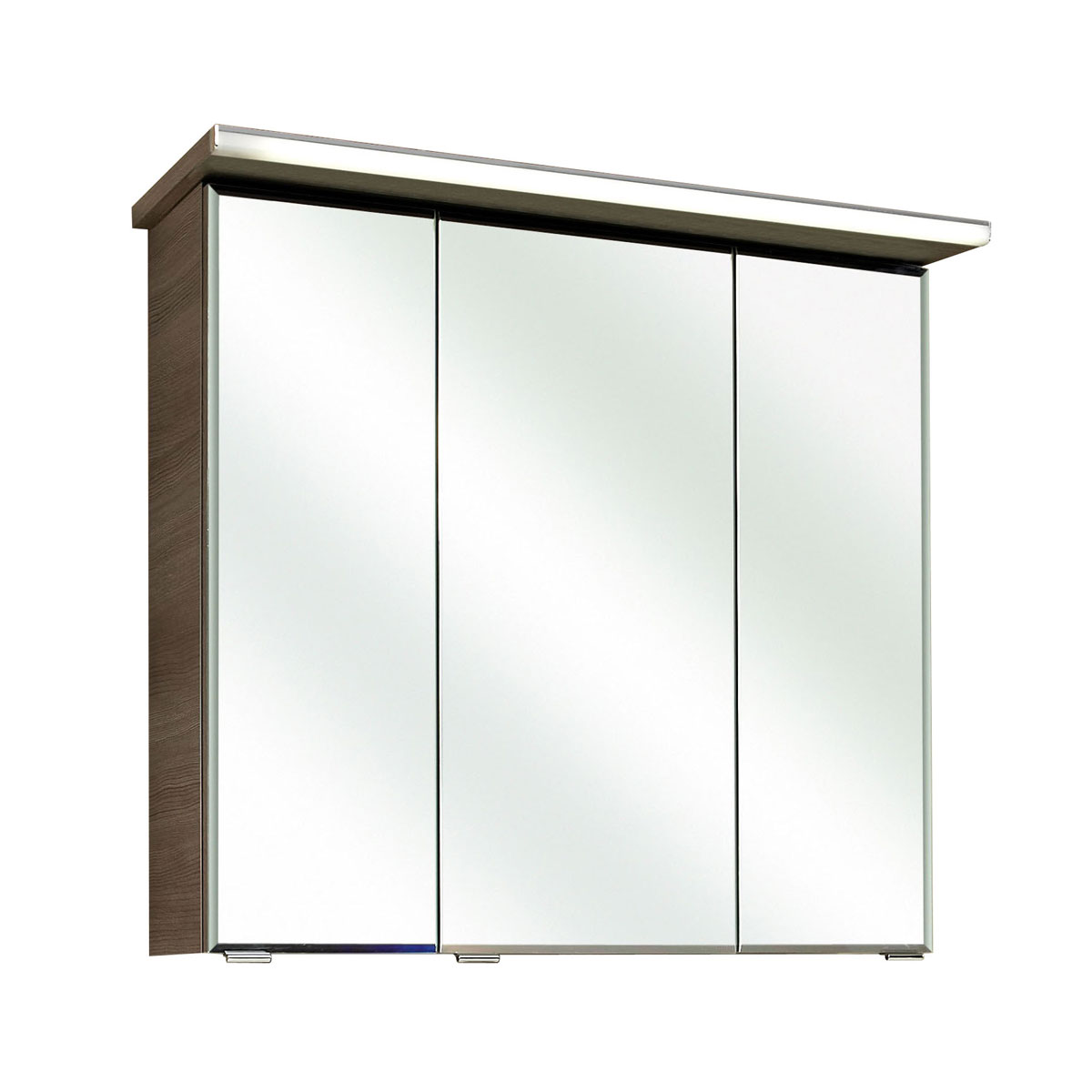 LED-Spiegelschrank „Trentino“, grau, 75x72x20 cm