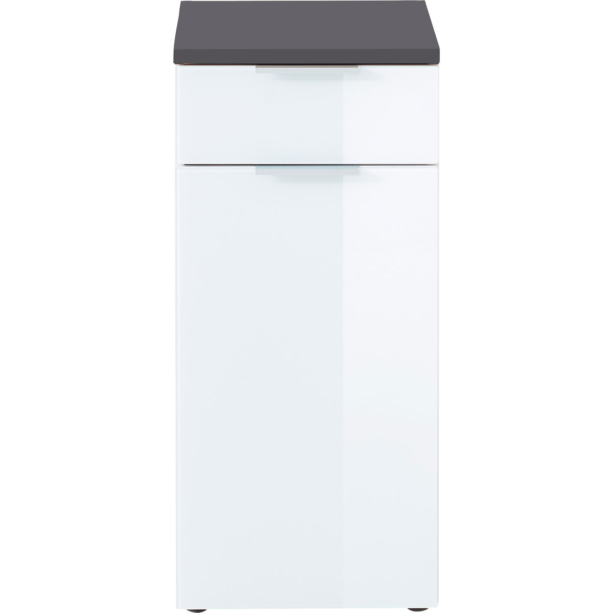 Unterschrank 39 x 86 x 34 cm graphit/weiß Bild 2