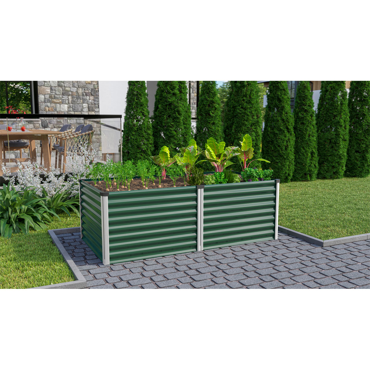 Vitavia  Hochbeet Meta seegras/alu