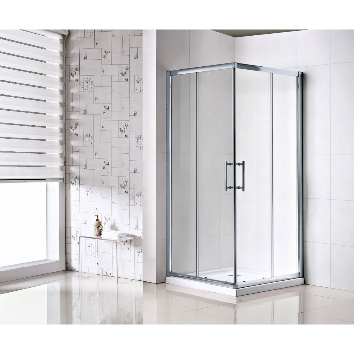 Valblue Eckdusche Quadra für Duschwanne