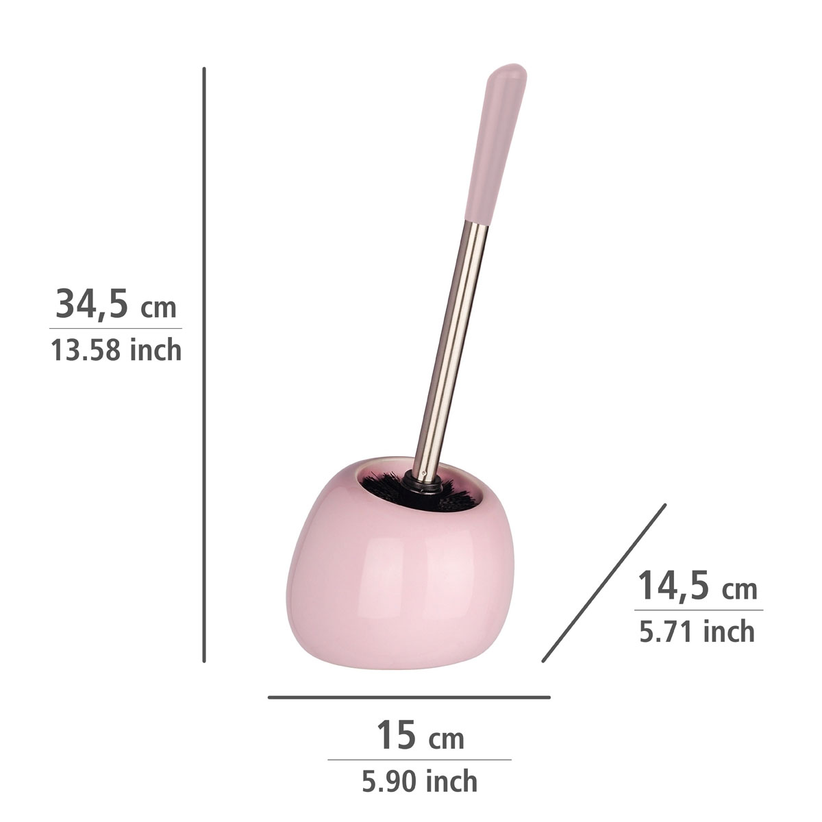 Wenko WC-Garnitur Polaris Pastel Rose Bild 4