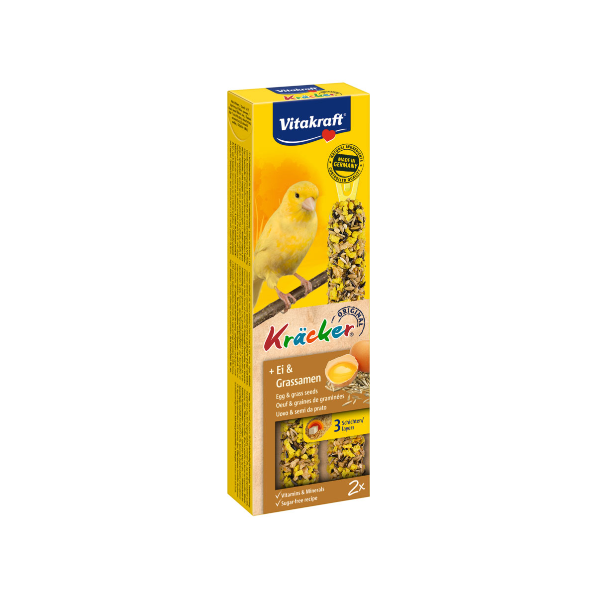 Vitakraft Kräcker Ei-Grassamen 2er Kanarien