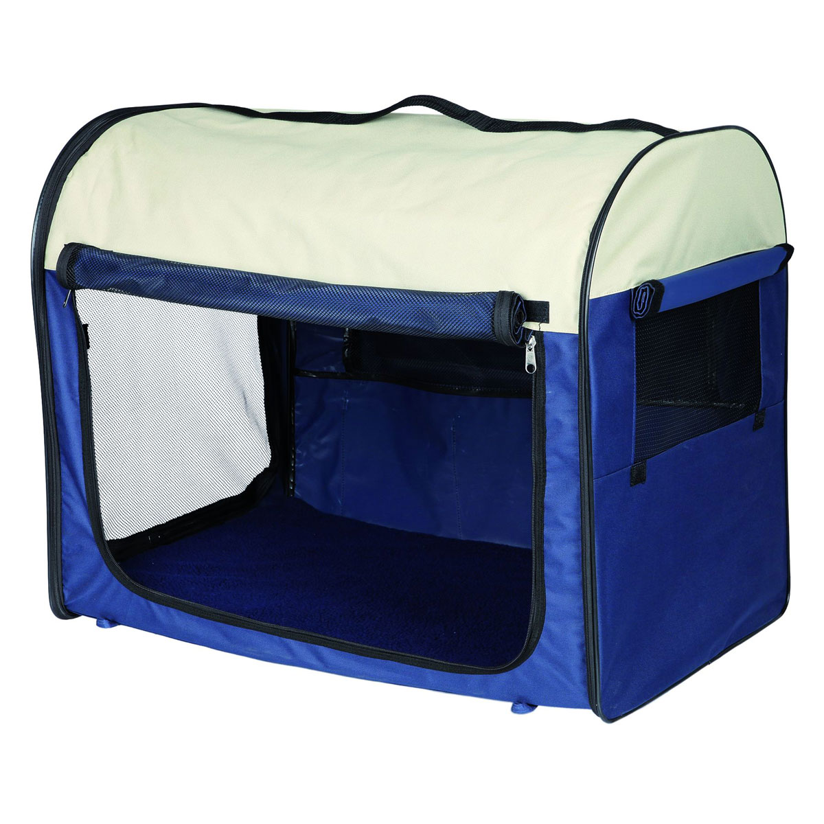 Dog Transport-Hütte blau XS 32×32×47cm
