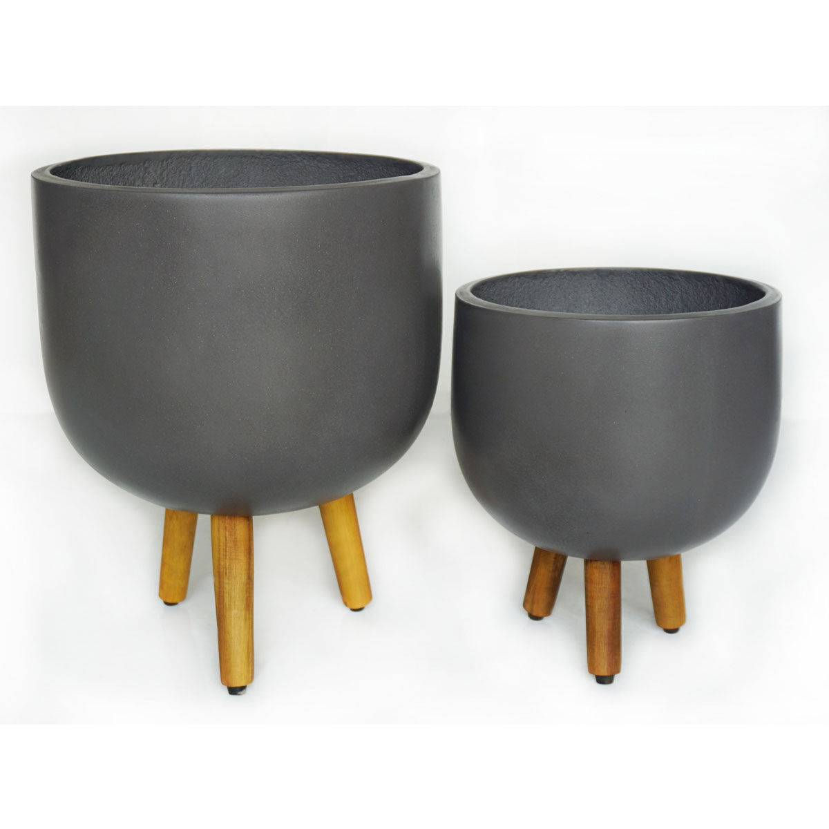 Haveson Blumentopf Stockholm mit Füßen 24 x 17 cm Bild 2