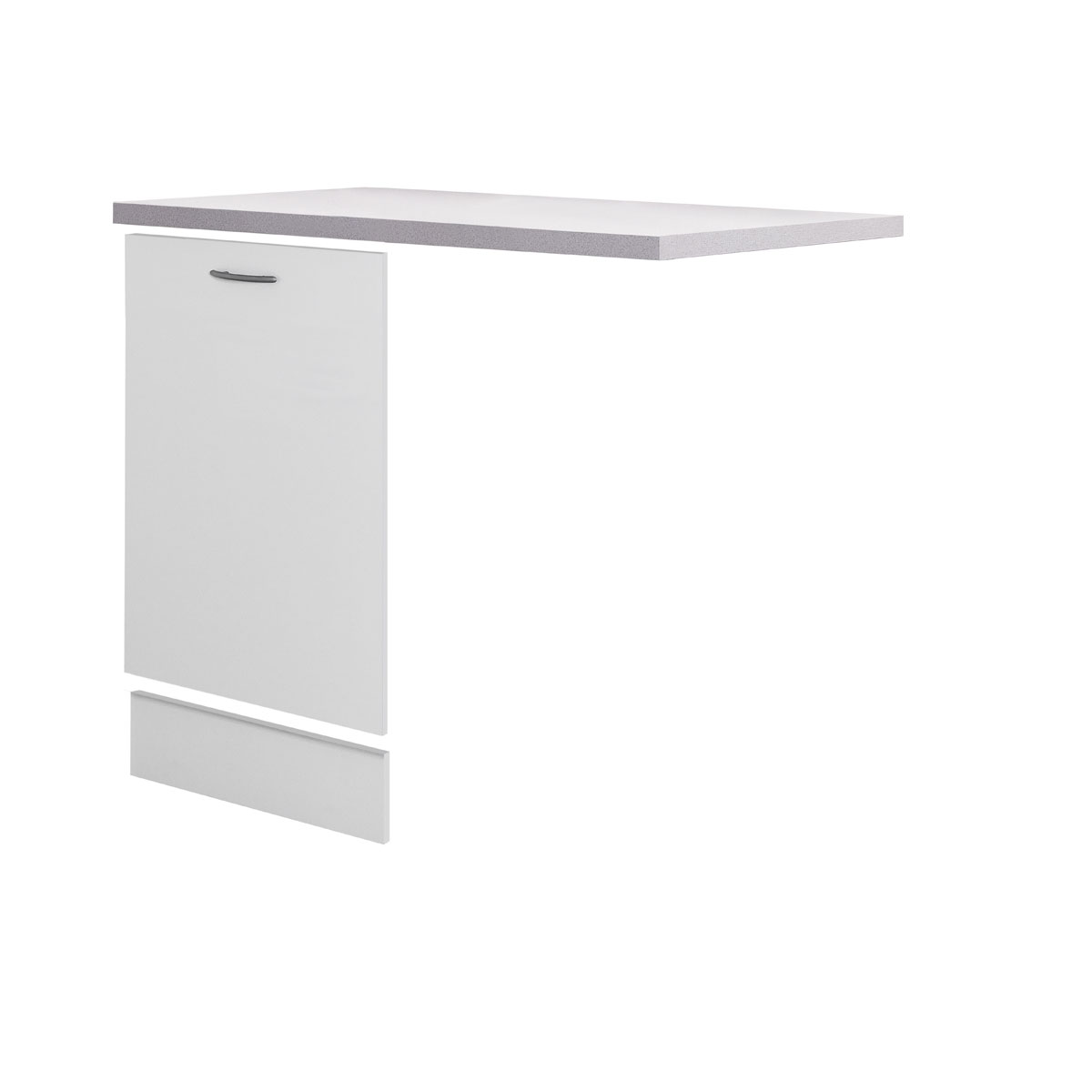 Flex-Well Geschirrspülerblenden-Set „Wito“, weiß, mit Griff