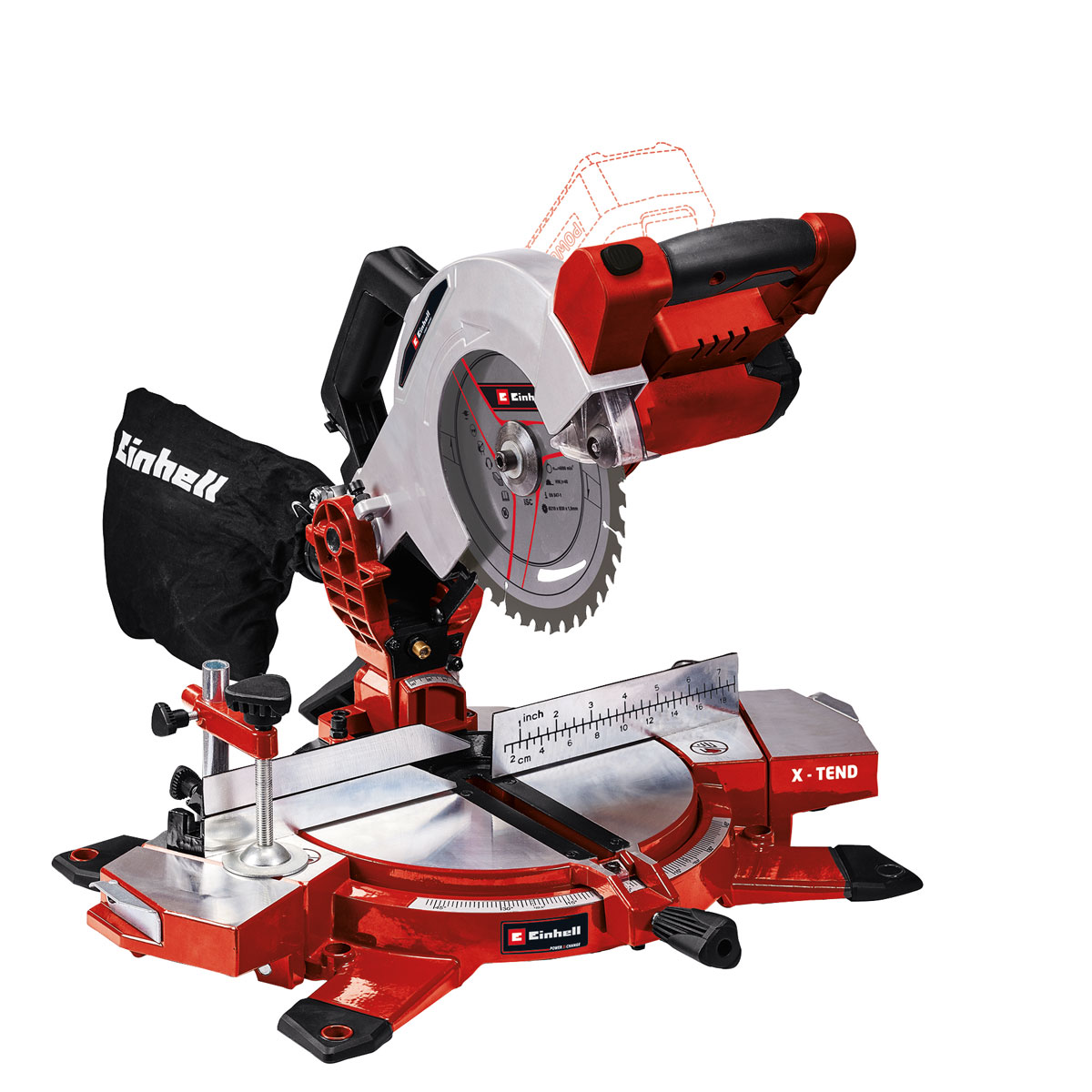 Einhell Akku-Kappsäge TE-MS 18/210 Li-Solo