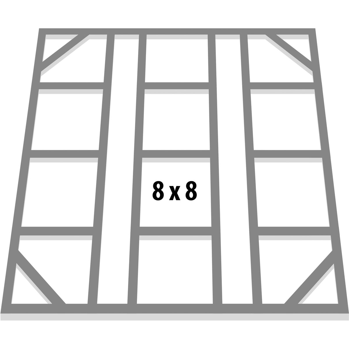 Globel Fundamentbodenrahmen für Dream 8 x 4m