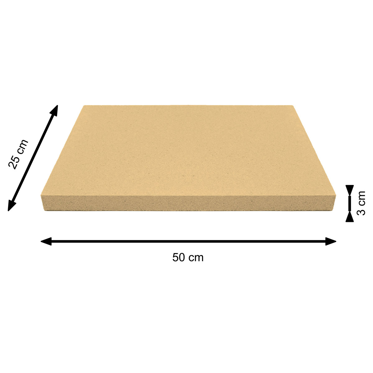 Vermiculit-Platte 500 x 500 x 30 mm Material ist nicht brennbar Neu Produkt 