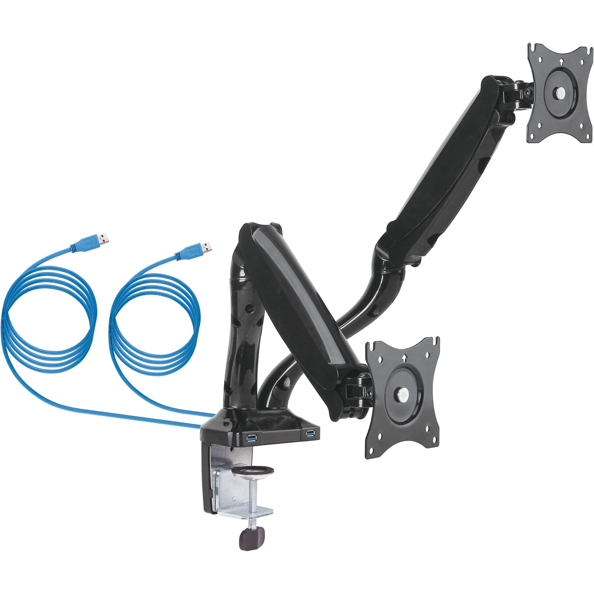 Schwaiger  Monitor-Tischhalter Full Motion 2 für 2 Monitore bis 29 Zoll