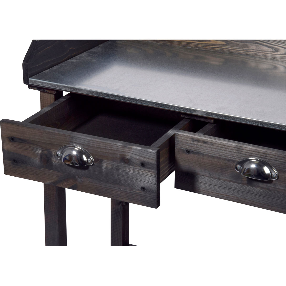 dobar Pflanztisch 79 x 90 x 39 cm schwarz Bild 3