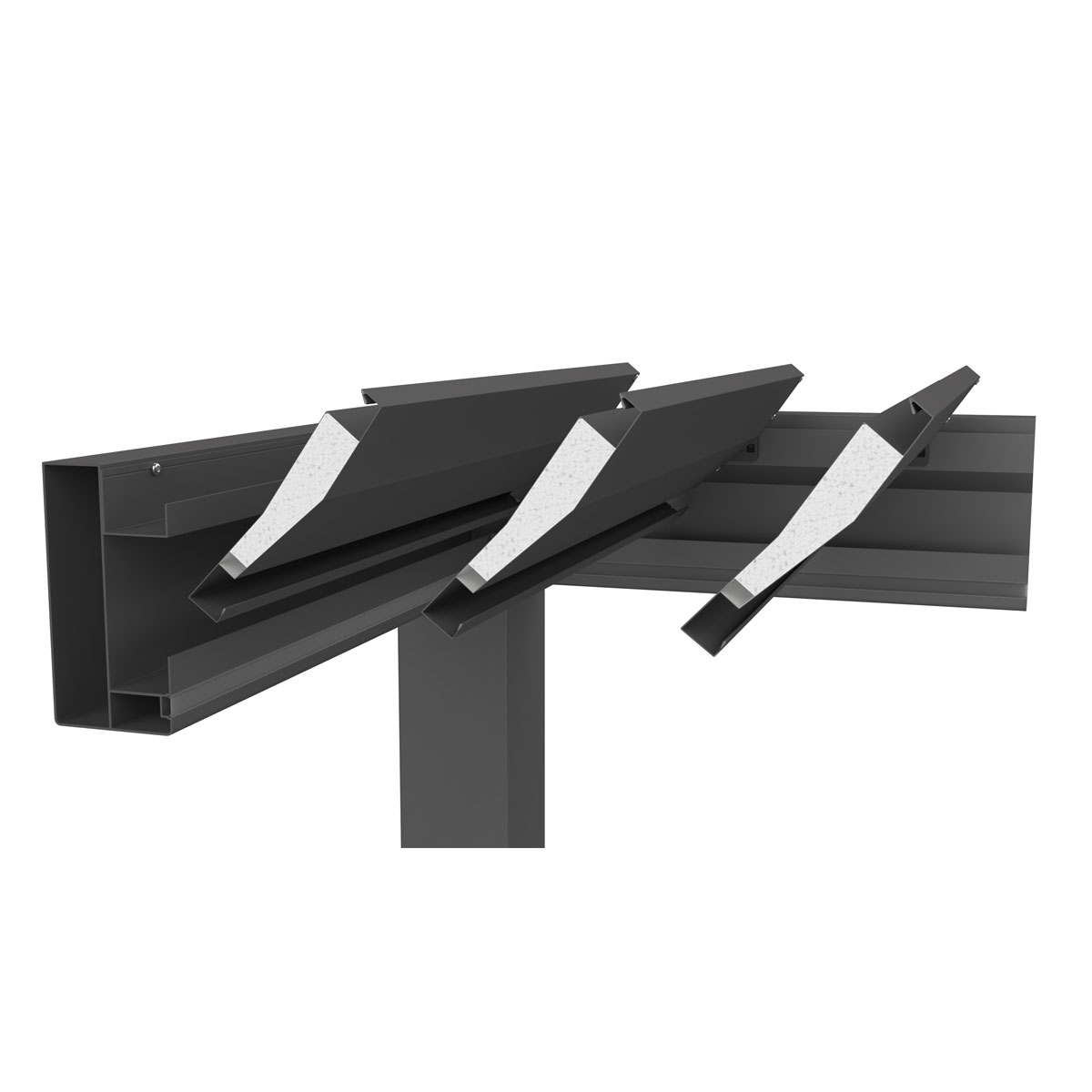 Biohort Pergola Gr. 3,5 x 3,5 dunkelgrau/silber-metallic Bild 5