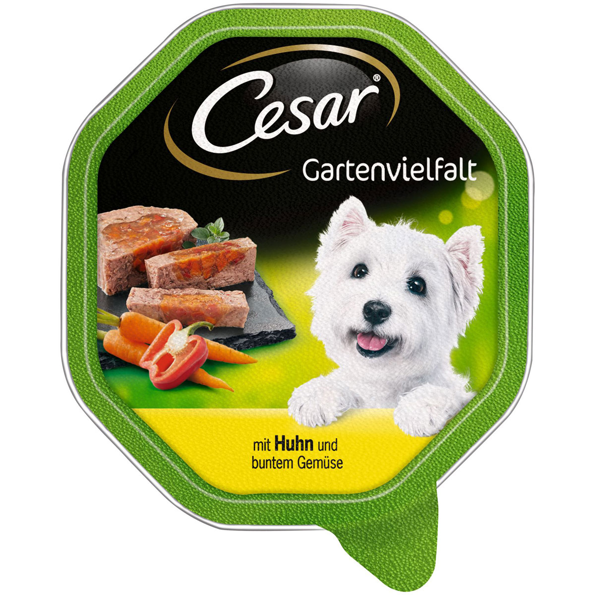 Cesar  Schale Gartenvielfalt mit Huhn buntem Gemüse 150g