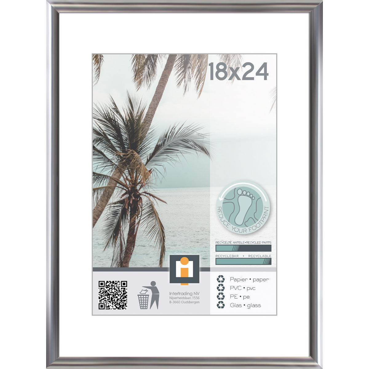 Bilderrahmen Kyoto 18x24 cm silber