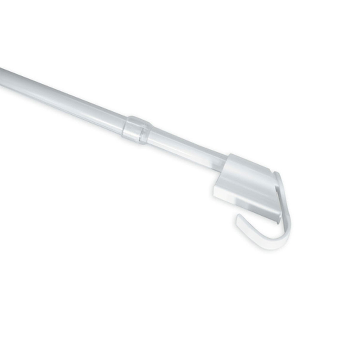 Gardinia Klemmvitrage 75-125 cm Durchmesser 10/12 mm weiß