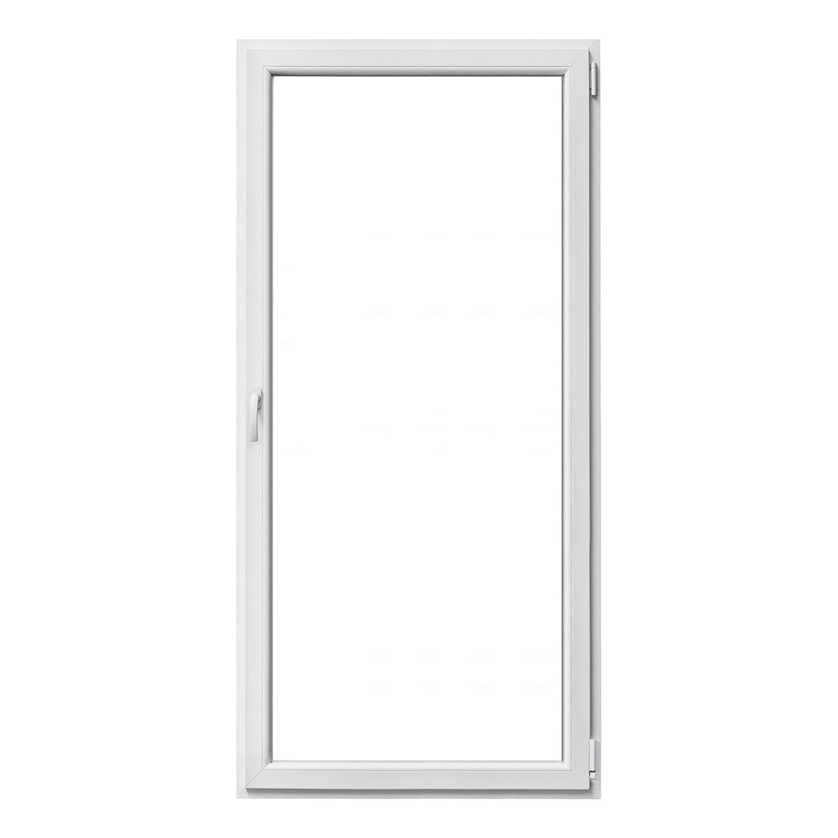 PVC-Balkontür weiß rechts 100 x 210 cm