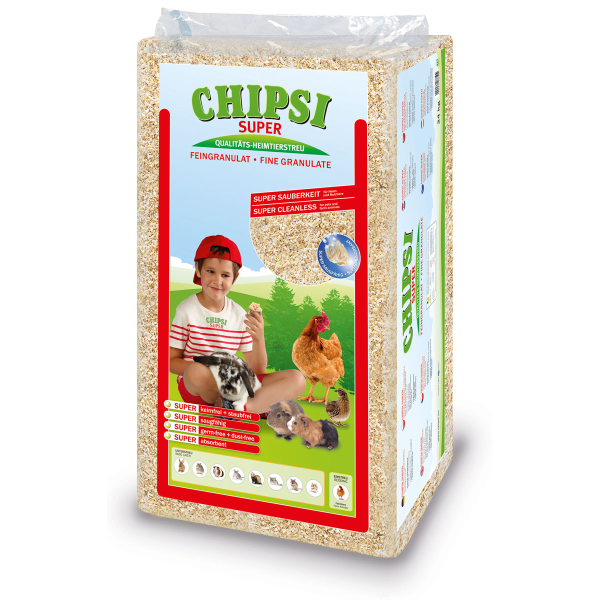 Chipsi Holzgranulat-Einstreu Super 24 kg