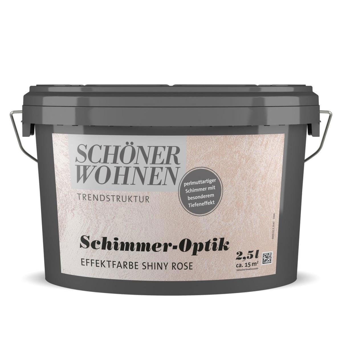 Schöner Wohnen Farbe Schimmer-Optik Effektfarbe Shiny Rose 2,5 L