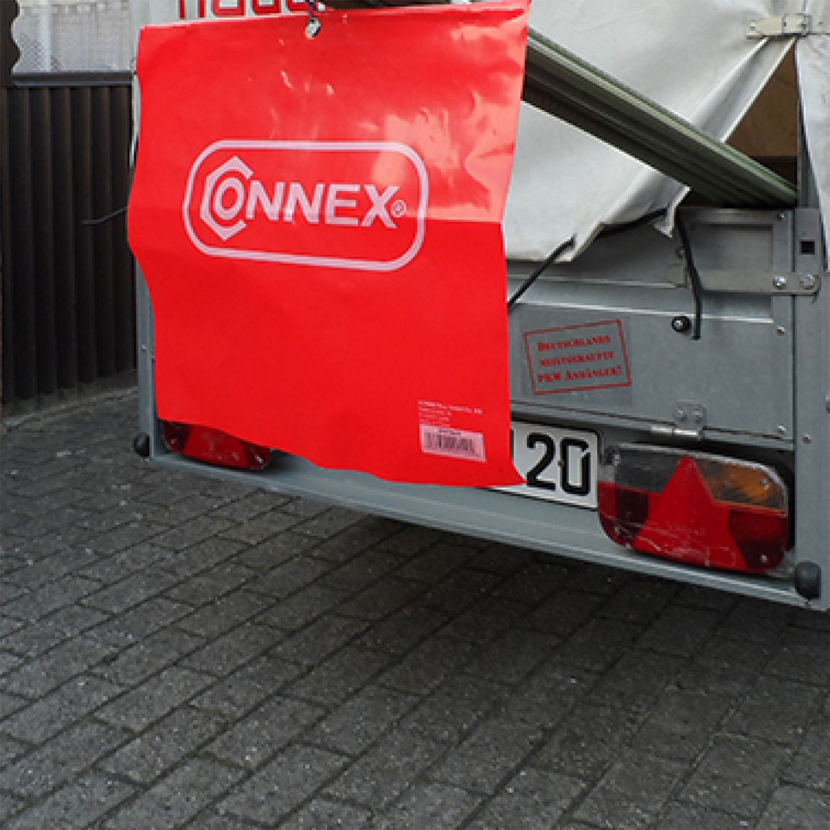 Connex Warnflagge 30 x 30 cm rot Bild 2