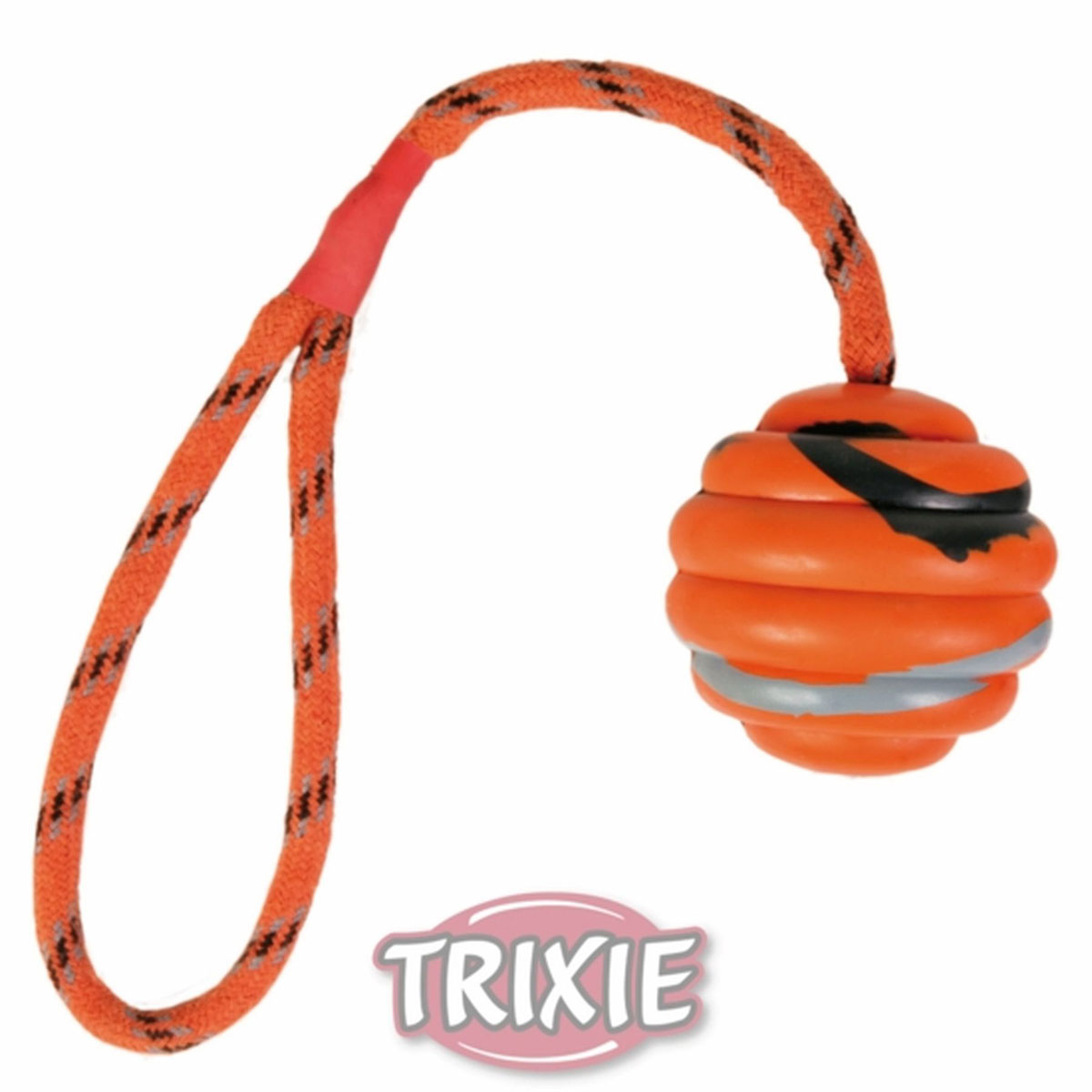 Trixie Naturgummi Wellenball am Seil ø6cm/30cm