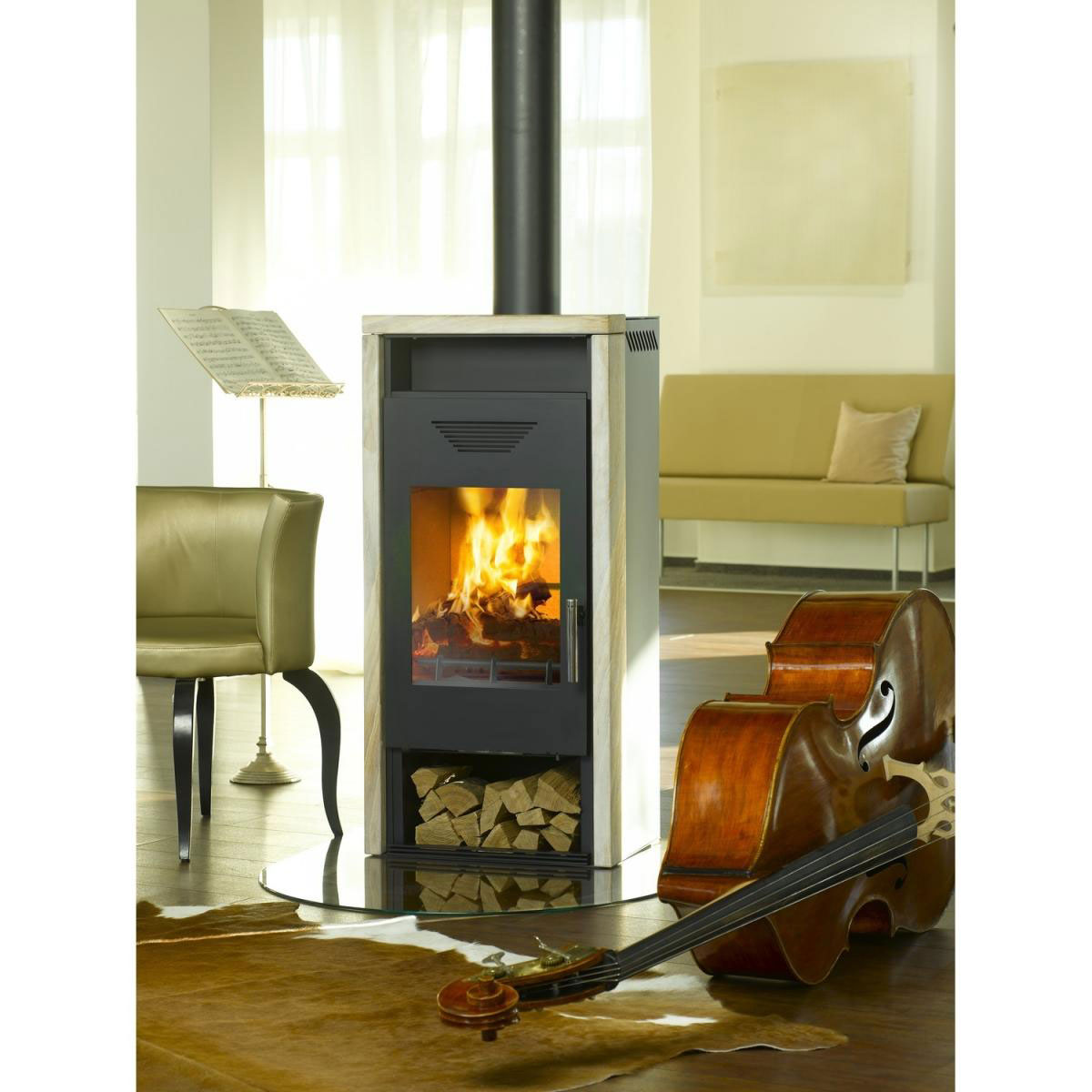 Kaminofen Yara Sandstein Rainbow 6 KW Bild 2