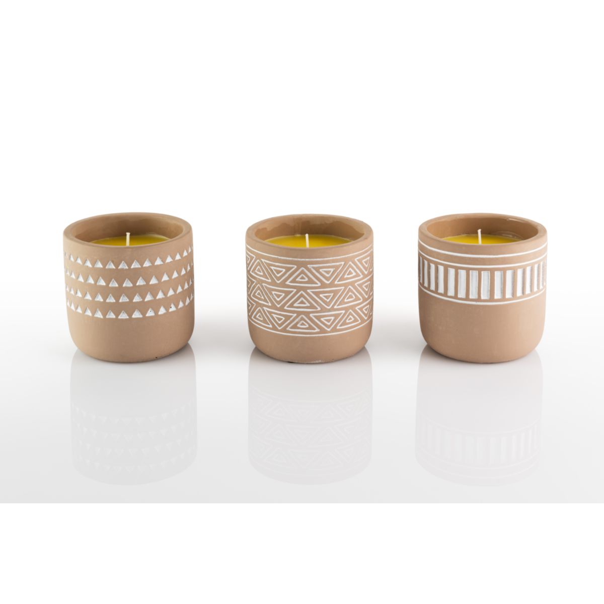 Flower Power Citronellakerze DURO im Terracottatöpfchen 10x10 cm